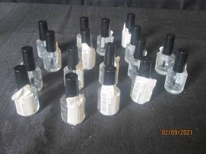 lot 341 image: TOTAL OF 17 BURMAX PRO EMPTY NAIL POLISH BOTTLES&nbsp