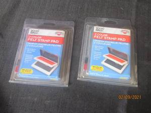 lot 349 image: COSCO 2000 PLUS 2-COLOR FELT STAMP PADS 090468