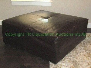 lot 135 image: Oversize ottoman 45 x 45 x 17