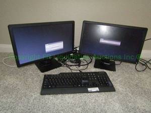 lot 182 image: Computer monitors and assorted hardware as shown