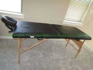 lot 179 image: Folding portable massage table