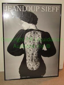 lot 197 image: Yves Saint Laurance Paris Jeanloup Sieff framed print 26 x 35