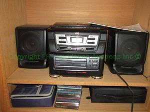 lot 198 image: JVC portable stereo CD system plus