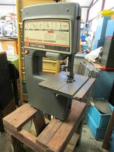 lot 410 image: SEARS CRAFTSMAN 12 BANDSAWSANDER ON WOODEN STAND