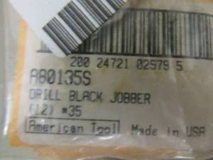lot 415 image: Irwin industries drill black jobber #35 12 pks 12pk