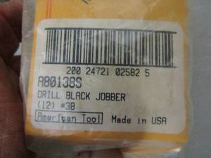 lot 418 image: Irwin industries drill black jobber #38 qty11