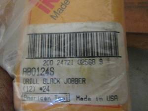 lot 424 image: Irwin industries drill black jobber #24 qty5