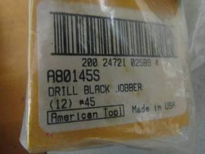 lot 419 image: Irwin industries drill black jobber #45 qty10