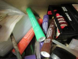 lot 428 image: Markers & labels etc. plus flashlight