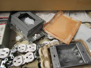 lot 429 image: Electric outlets and covers boxes etc.