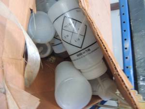 lot 16 image: Box of fluid BOTTLES  at least 25 bottles