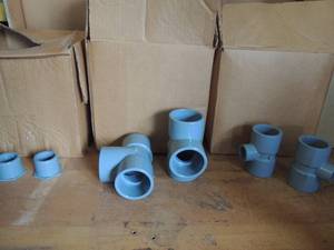 lot 87 image: 3 boxes various CPVC connectors elbows 1.5-1.25-2