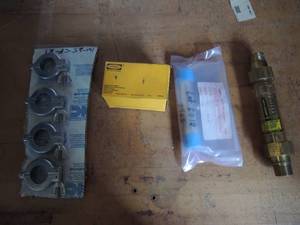 lot 127 image: Headland view flow water meters x app. 15   Valex heat pump #E39962 WO#145275    Hubble wiring device #PD1651    plug connector 3-4-5 wire insul grip pack 4 heavy duty clamps