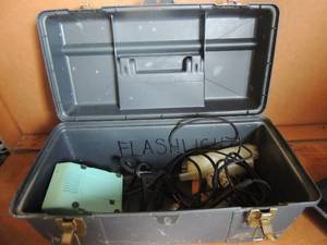 lot 140 image: Weller WTCPS output for soldering tools Part#PU120     Dark gray Plano toolbox
