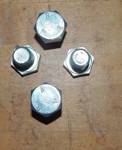lot 150 image: Large RBW bolts  small blue tub full over 50 pieces