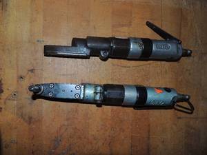 lot 153 image: 3 Loc-Fast air drills type A7264 Model#7440