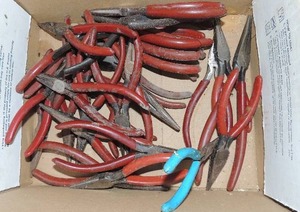 lot 156 image: Needle nose pliers  MULTIPLE SIZES  - SEVERAL