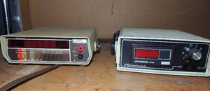 lot 192 image: 2 Keitheley 179TRMS digital multi meters unknown working conditions 1 OE omega DP-460 meter no plug or cord