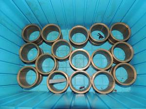 lot 203 image: 16 metal circle caps