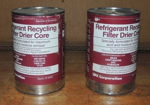 lot 199 image: 2 cans of refrigerant recycling filter driver core