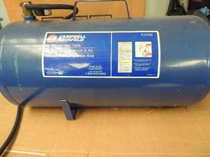 lot 215 image: Campbell housefeld 7 gallon air tank blue 26.5 L KT0700