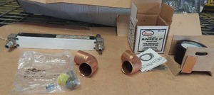 lot 307 image: Nibco copper fittings Avnet cannon studs 3M53116E8-335 Minihelic pressure gauge