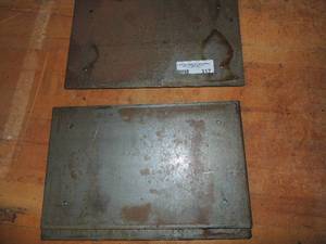 lot 317 image: 3 steel plates 13x8