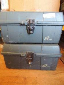 lot 318 image: 2 plano brand tool boxes black