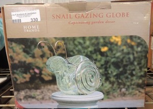 lot 330 image: Snail Gazing Globe in box