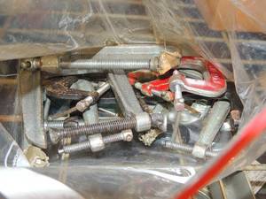 lot 345 image: Bag of assorted C clamps