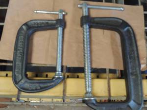 lot 372 image: 2 large C clamps