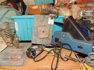 lot 388 image: Soldering irons and holders