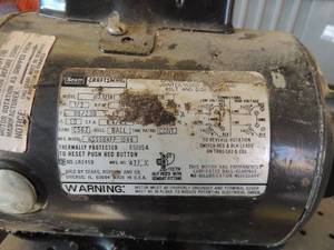 lot 518 image: Craftsman reversable motor m#113.12181