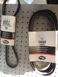 lot 529 image: gates belt XL 9.510mm X 905mm #7359 2 gates truflex 2890 belt 12 x89 12.513mm2260mm