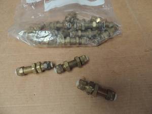 lot 575 image: Copper fittings with nuts