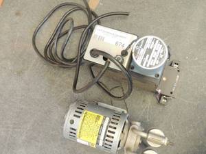 lot 674 image: Gast pump model #1531-107B superior electric motor model#127880