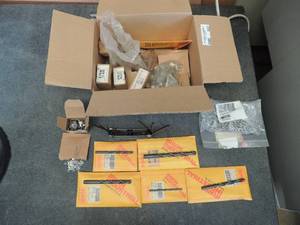 lot 682 image: Drill bits, springs, washers, nuts, 1 Allen wrench