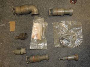 lot 684 image: Gaskets and clamps in box