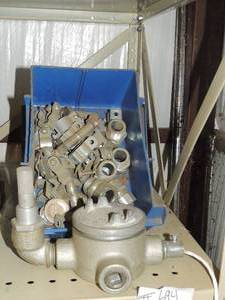 lot 694 image: 2 blue tubs of conduet connectors