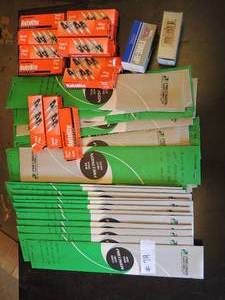 lot 719 image: 35 packs of precesion twist drill bitsType 501-12 AC ext. 2 boxes big APS point set 31-16 and 14 boxes allied signal auto light spark plugs