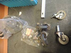 lot 775 image: shelf assembly pieces grand steaks shelving wheels