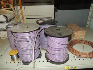 lot 812 image: 8 rolls of electrical wire for computer softwear