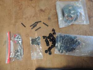lot 845 image: washers, nuts, electronic connectors