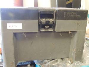 lot 874 image: Tool box with4 fire alarm lights