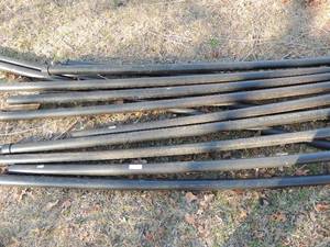 lot 879 image: 10 Black PVC pieces 2 thick   QTY 12