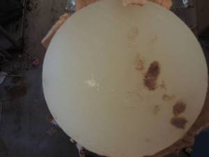 lot 899 image: SOLID PLASTIC 6 DIAMETER  36 TALL