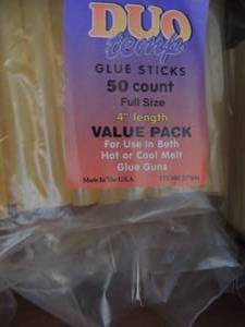 lot 33 image: Hobby Lobby duo glue sticks full size 50 count packs est. 25 pack box