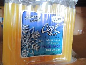 lot 34 image: Hobby Lobby cool melt 4 yellow x 3 boxes