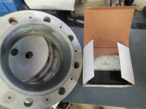 lot 698 image: SPEARS USA 150PSI 6 DIA. W 8 BOLT PATTERN 8 SQ ALUMUMIN PIECEWITH ROUND 6 D RAISED