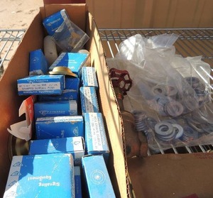 lot 1007 image: 34 shut off valve,  2.25, Edwards signal equipment x8  and 2 bags of washers